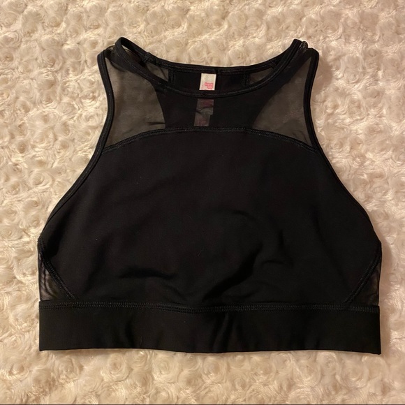 PINK VS Crop Haut Court Mesh Sports Bra NEW - Picture 2 of 7